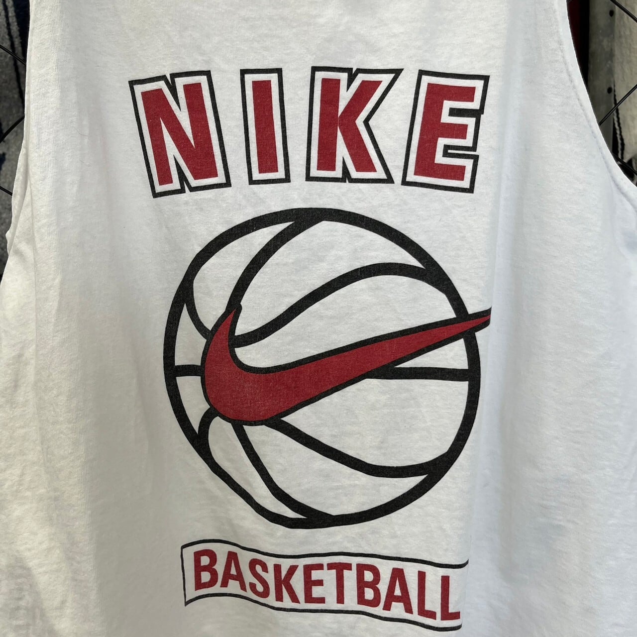 希少 ビンテージ NIKE バスケットボールロゴプリントTシャツ L