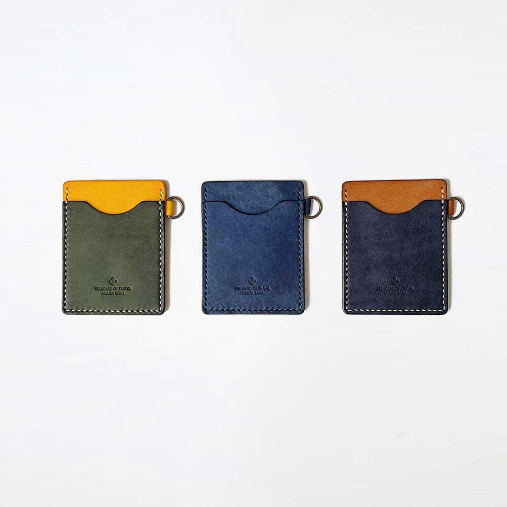 入れたまま使える ICカードケース【ターコイズ】 | 革小物ブランド
