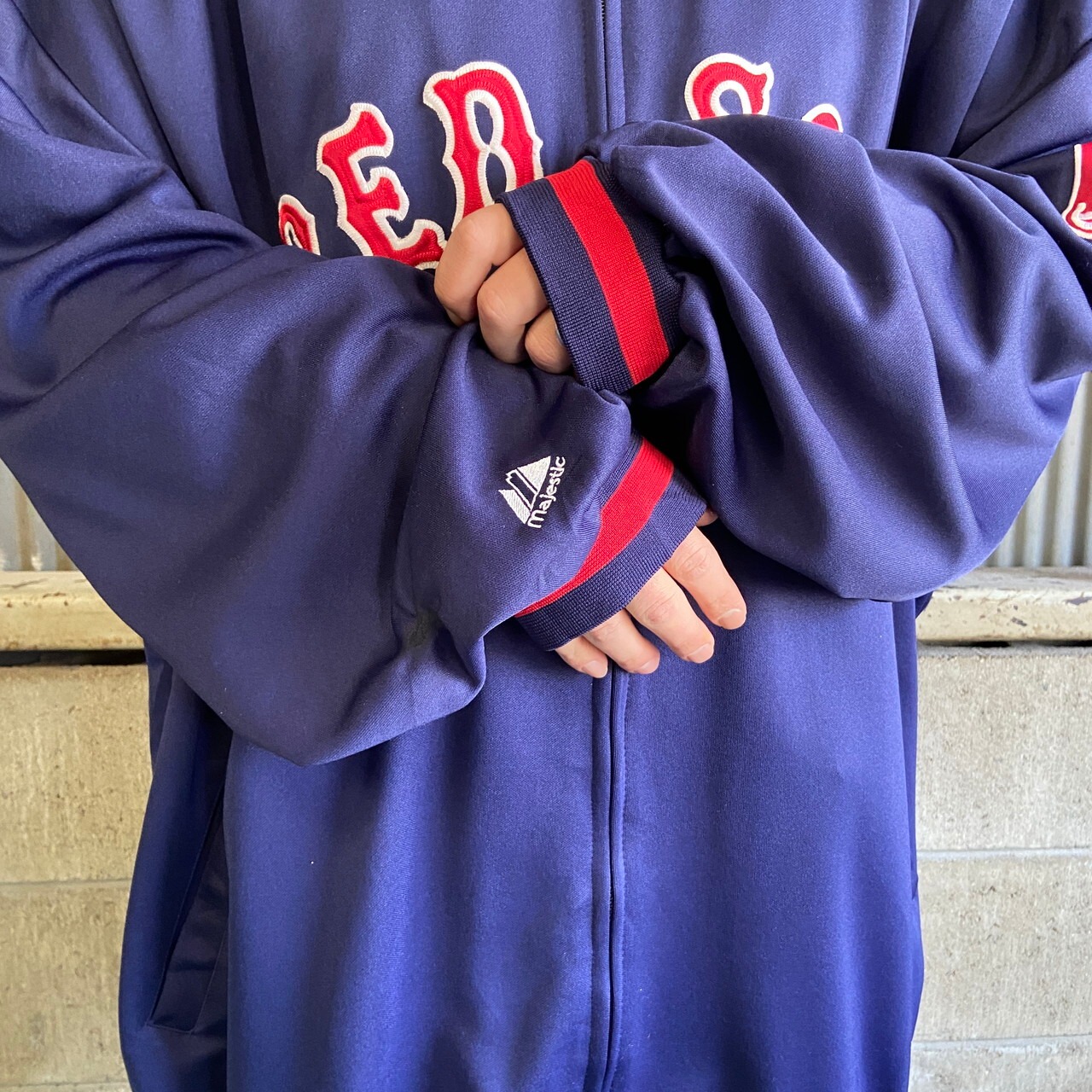 ビッグサイズ majestic マジェスティック RED SOX レッドソックス MLB 