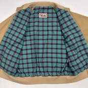 Walls ウォールズ 裏地チェック柄 スイングトップ ハリントンジャケット /ベージュ系 メンズ ビンテージ