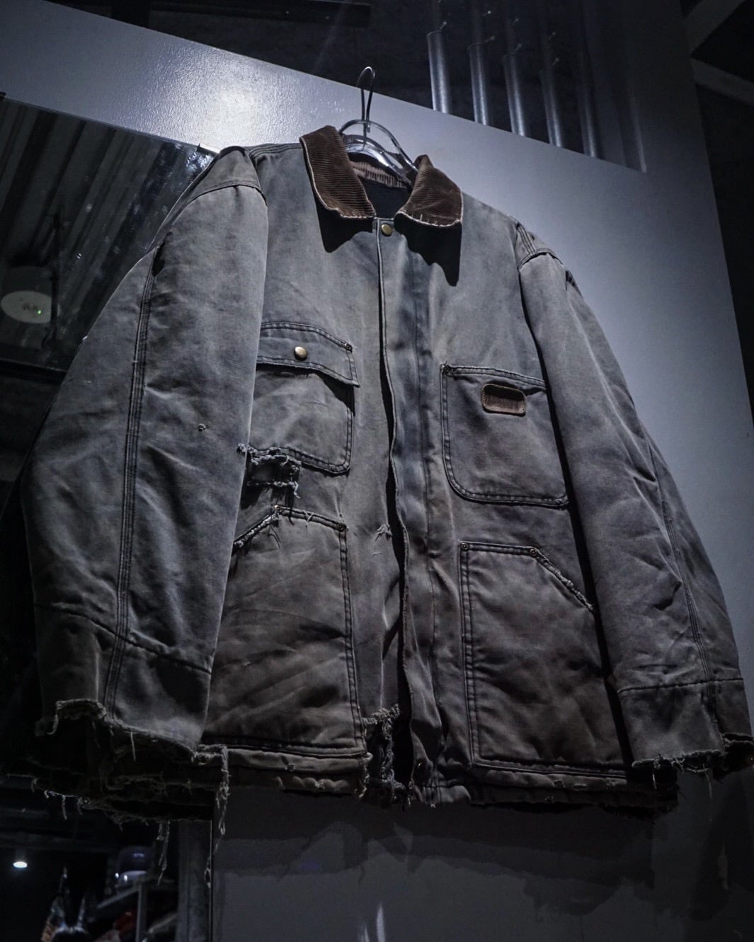 add (C) vintage】“BIG SMITH” Special Fade Vintage Duck Jacket