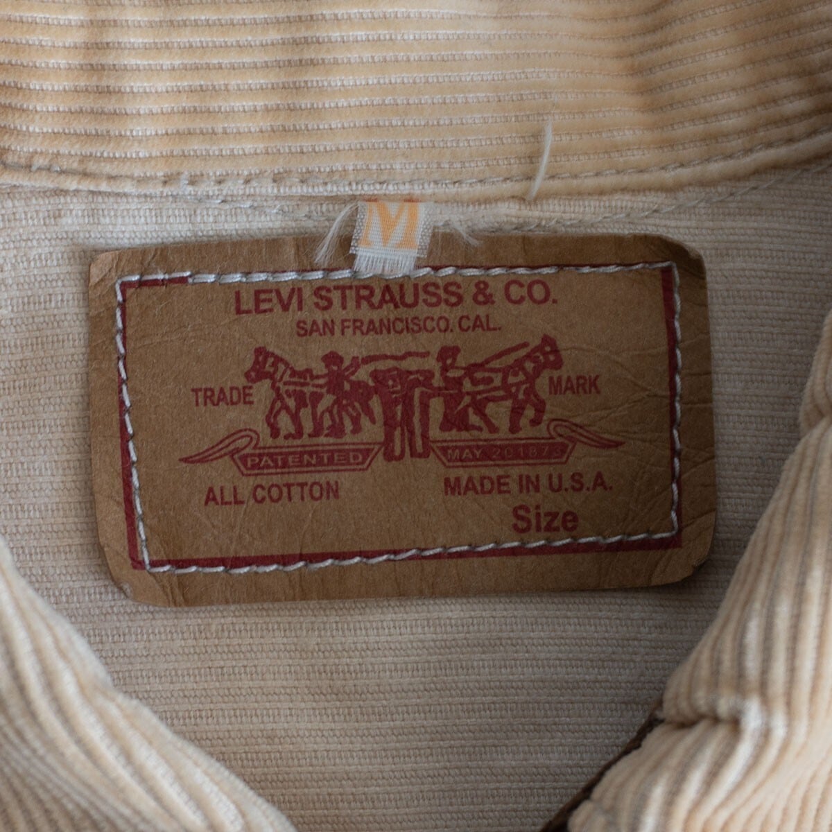 80s/アメリカ製】 LEVI'S 【コーデュロイ トラッカー ジャケット】M