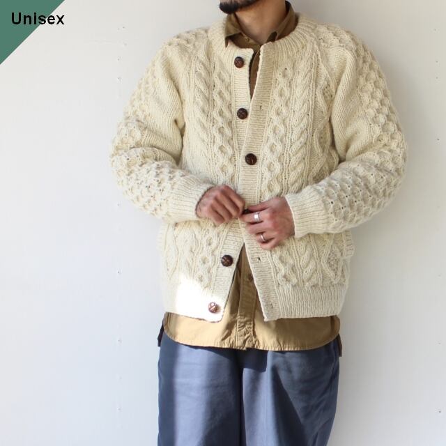HARVESTY ハンドニットカーディガン Cable Knit Cardigan / A62201　（Off white） | C.COUNTLY  ONLINE STORE｜メンズ・レディス・ユニセックス通販 powered by BASE