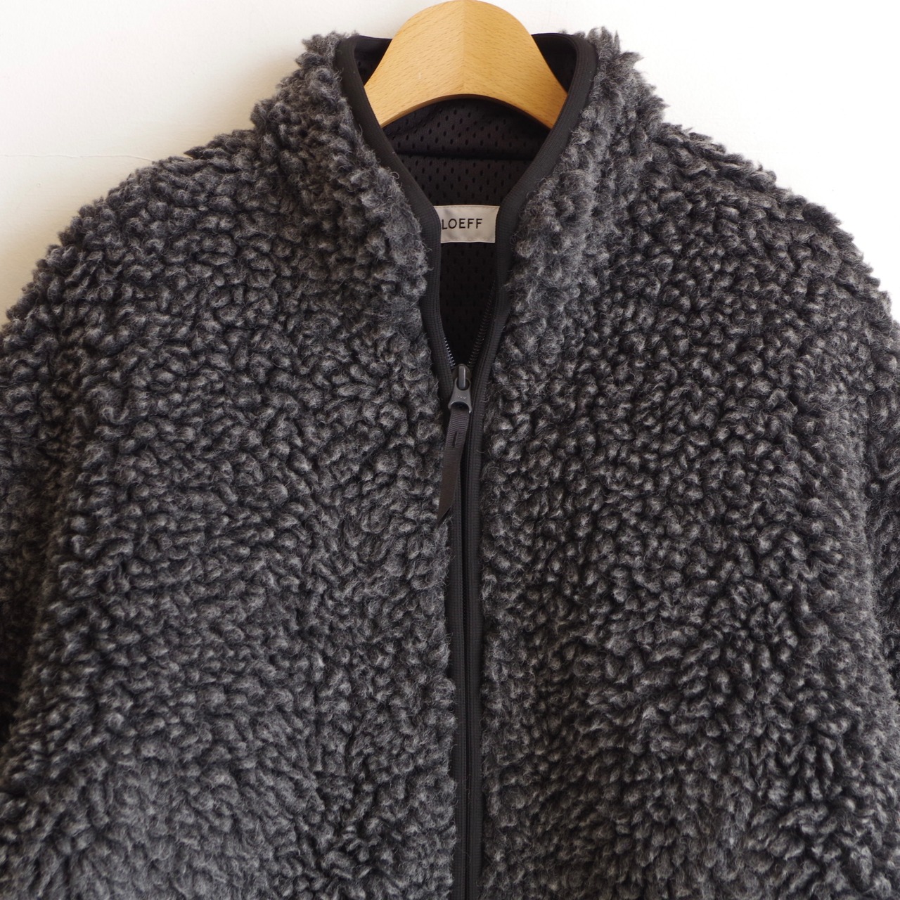 LOEFF  Boa Zip Blouson DK.Gray