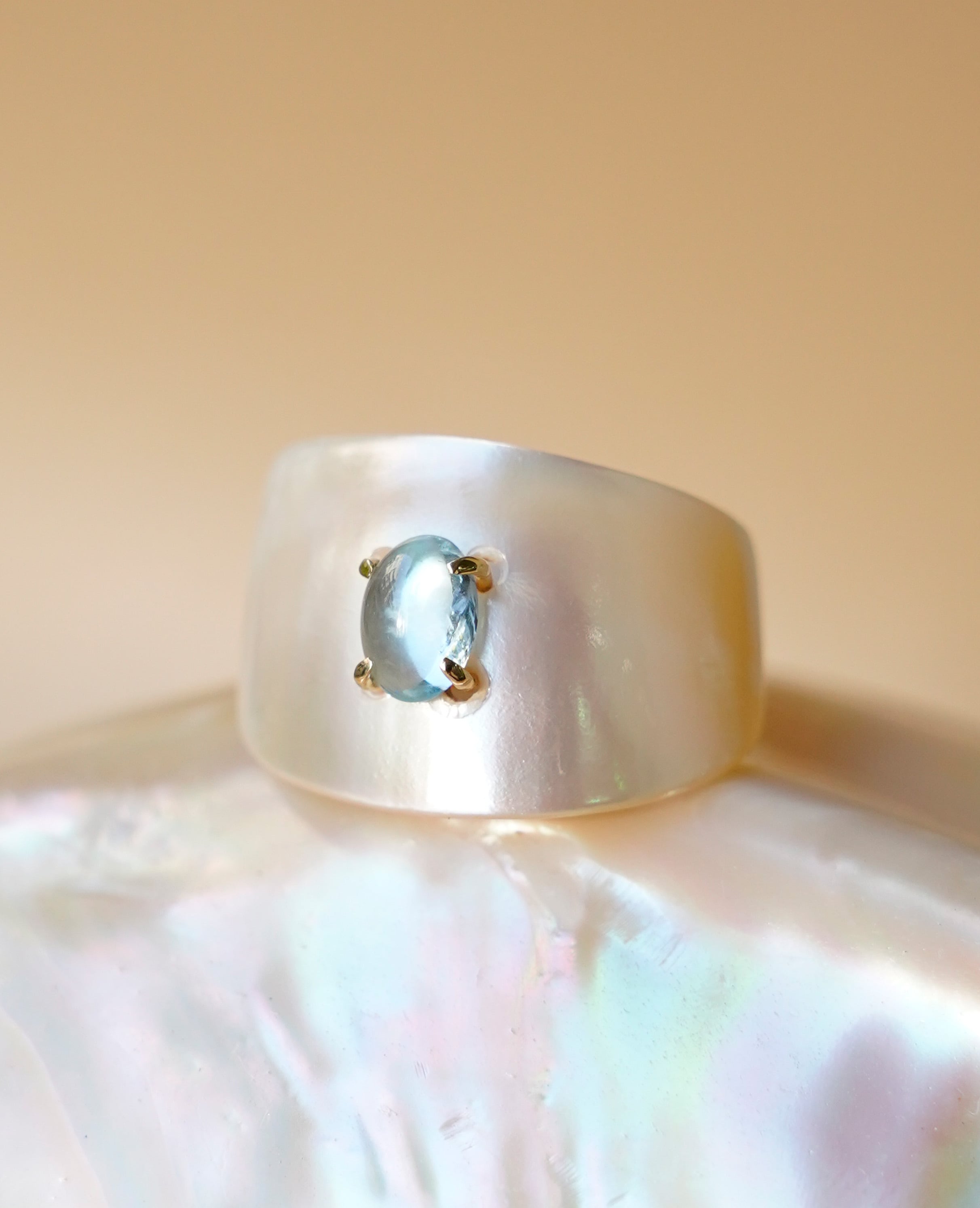 (K18)Thalatta Ring(Aquamarine)15号