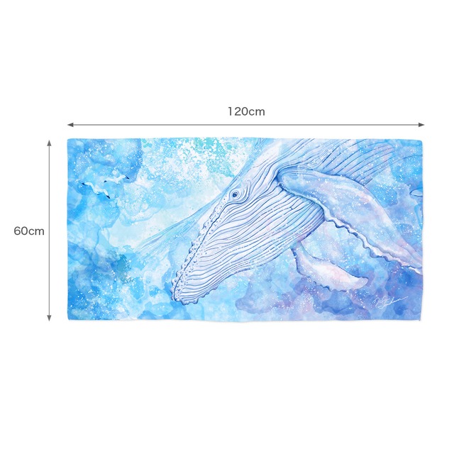 【バスタオル】蒼海の白鯨