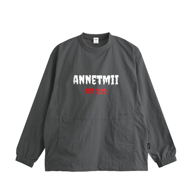 annetmii Tokyo CORDURA ナイロンプルオーバー（チャコール）