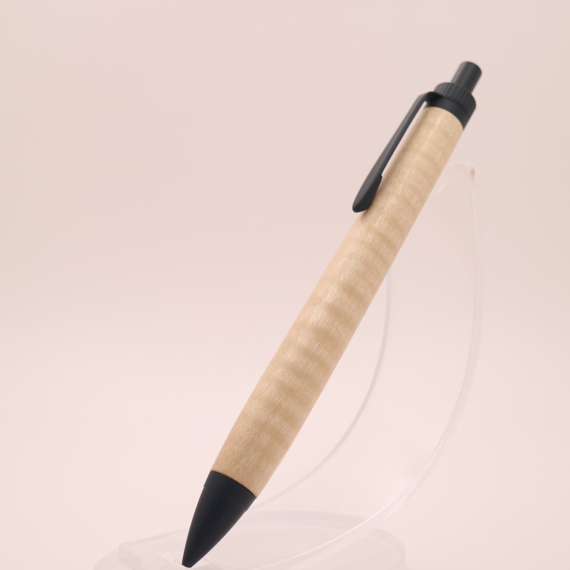 トチ × マットブラック|木の質感を楽しむ木軸ペン|ボールペン or シャーペン 251234