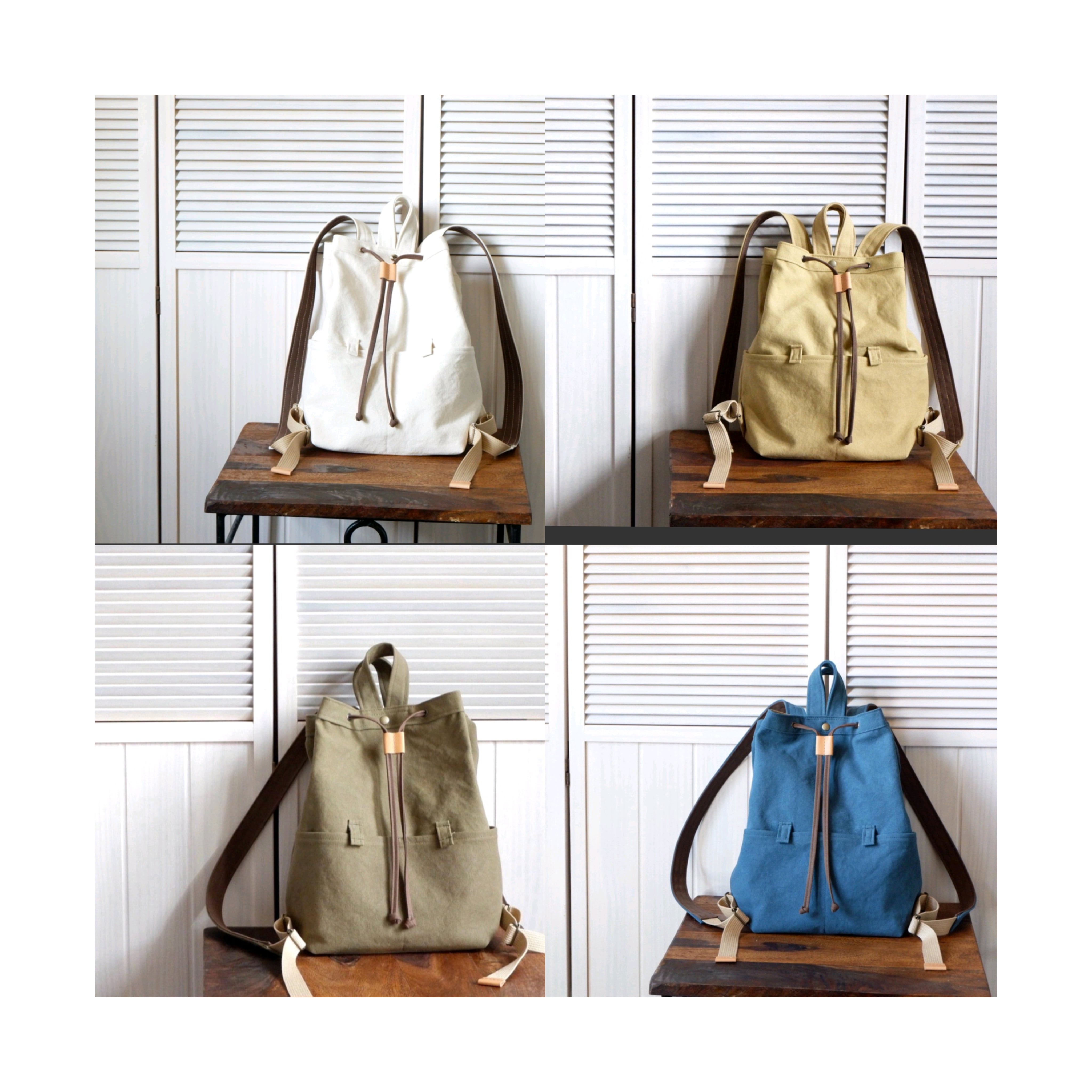 倉敷産帆布の柔らかリュック | myu.handwork