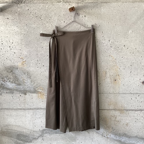 Design pants with wrap skirt