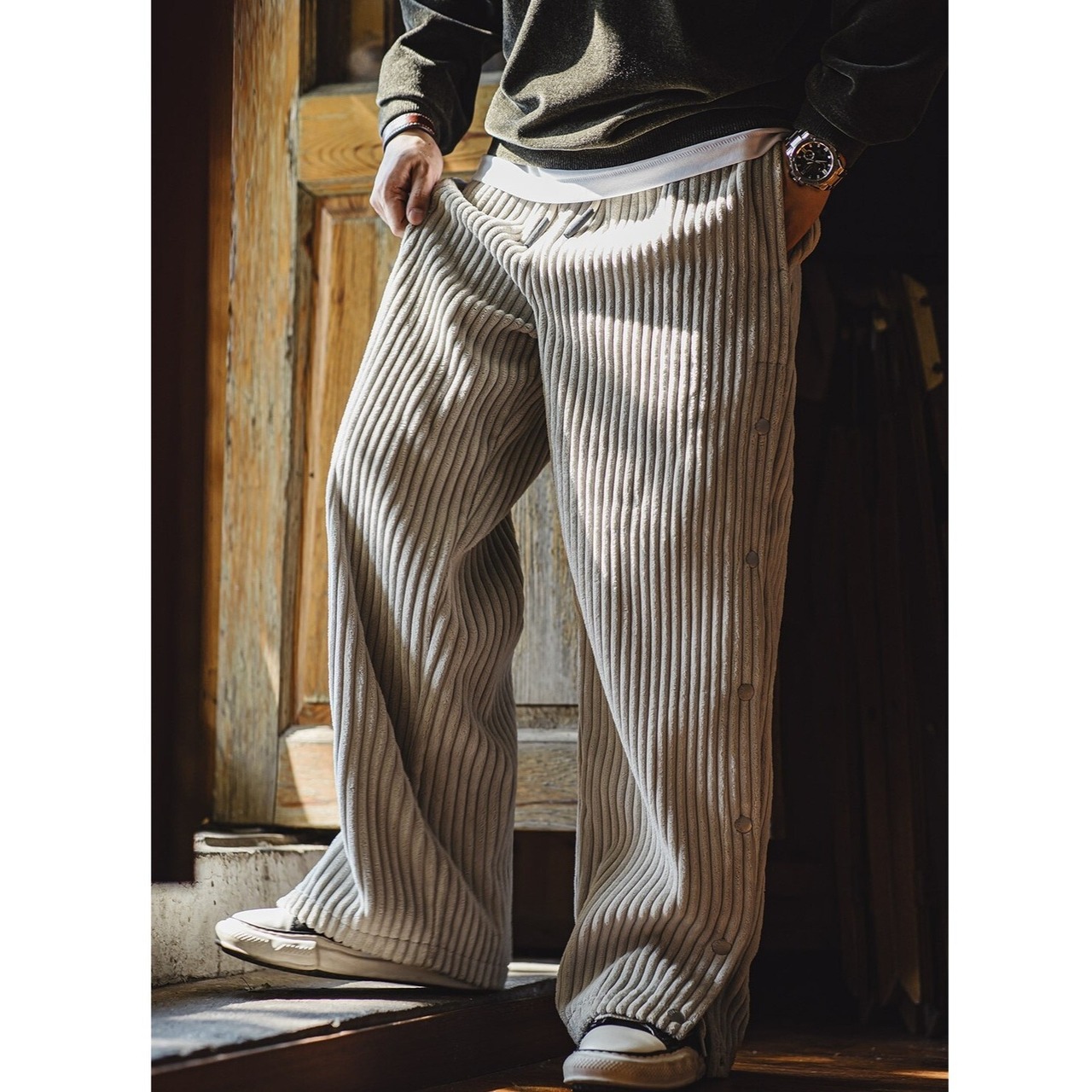Corduroy Loose Sweat Pants / コーデュロイ ルーズ スウェット パンツ