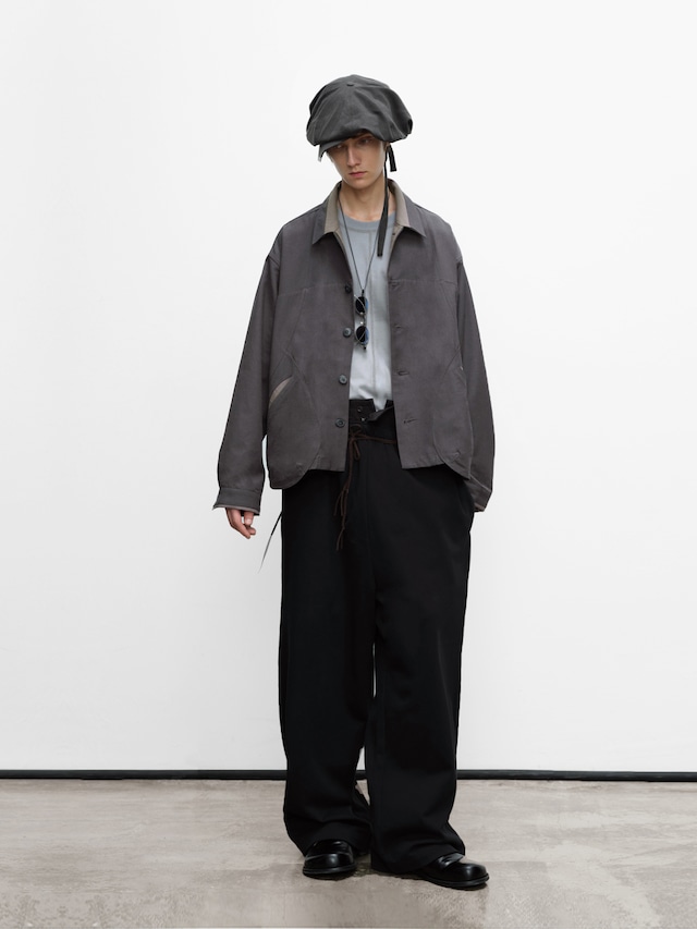 DECESOLO 25AW スタンドアップカラーパッチポケットジャケット