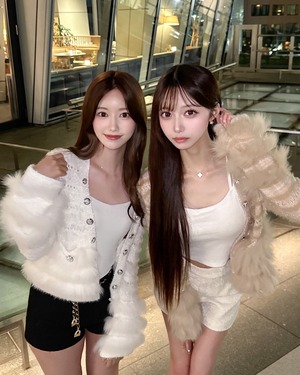 LUXプルミエールファー付カーディガン