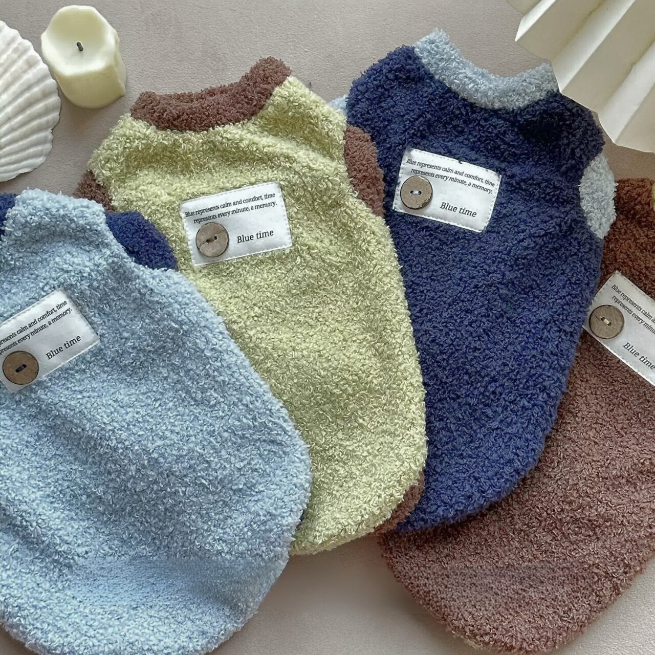 【4XLまであり】もこもこバイカラーベスト♡0223