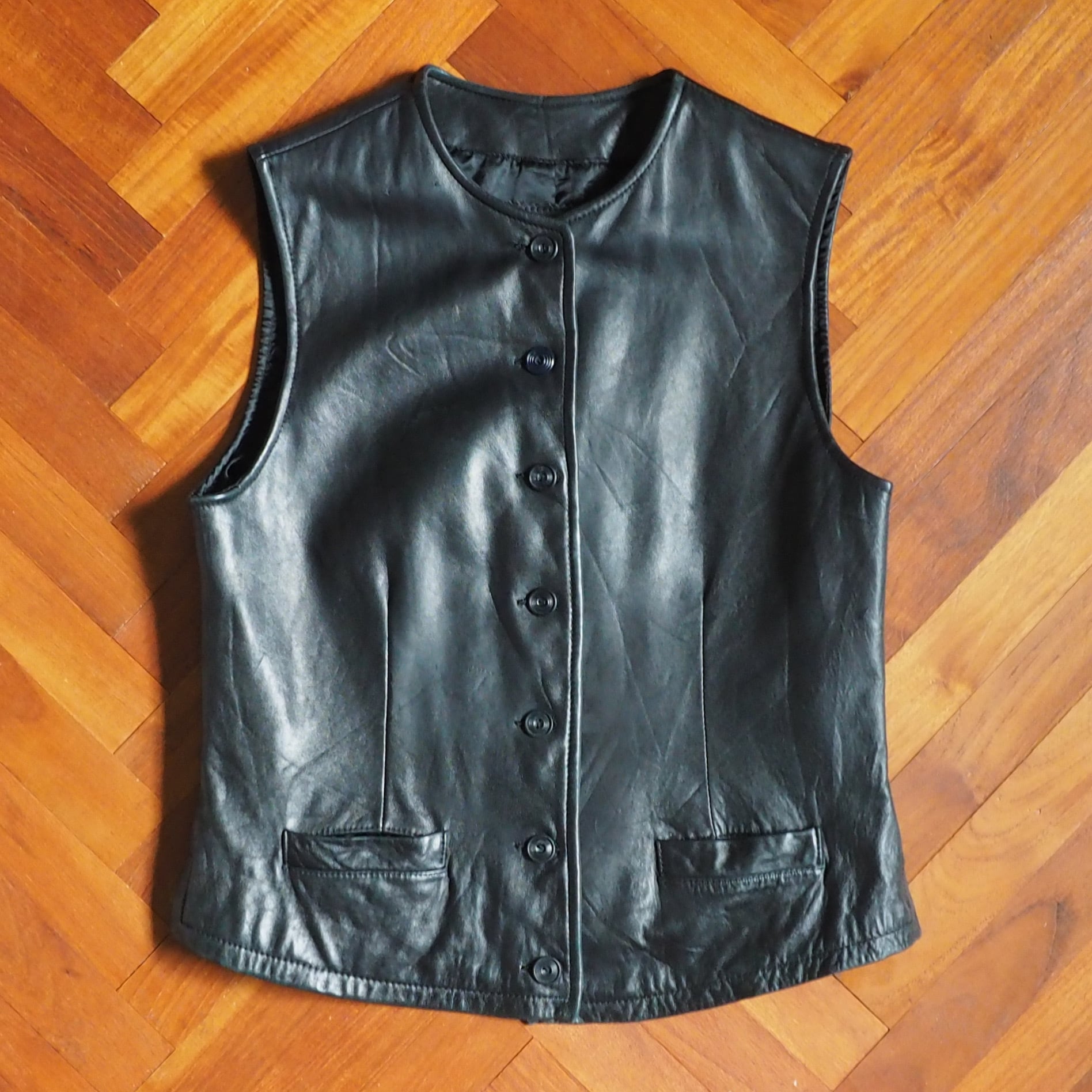 90〜00s Banana Republic Leather Vest | nanika