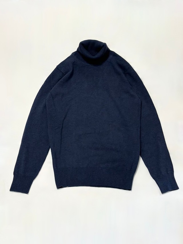 シサム工房Sisam Organic・オーガニックコットンニット　リブタートルネックTop・RDm　26ASOKN0401