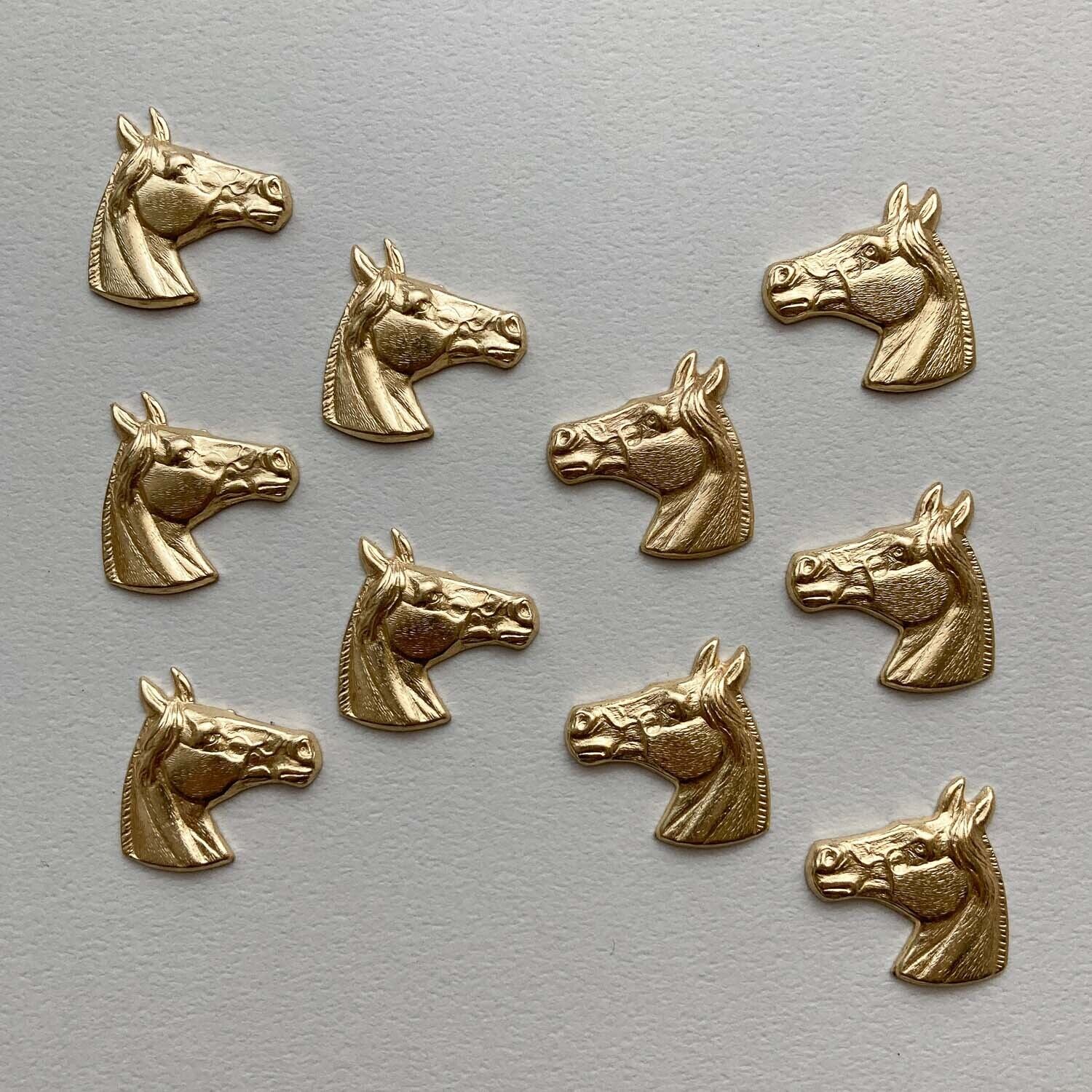 最終入荷〉USA真鍮 毛並みのきれいな馬の横顔パーツ | Dua