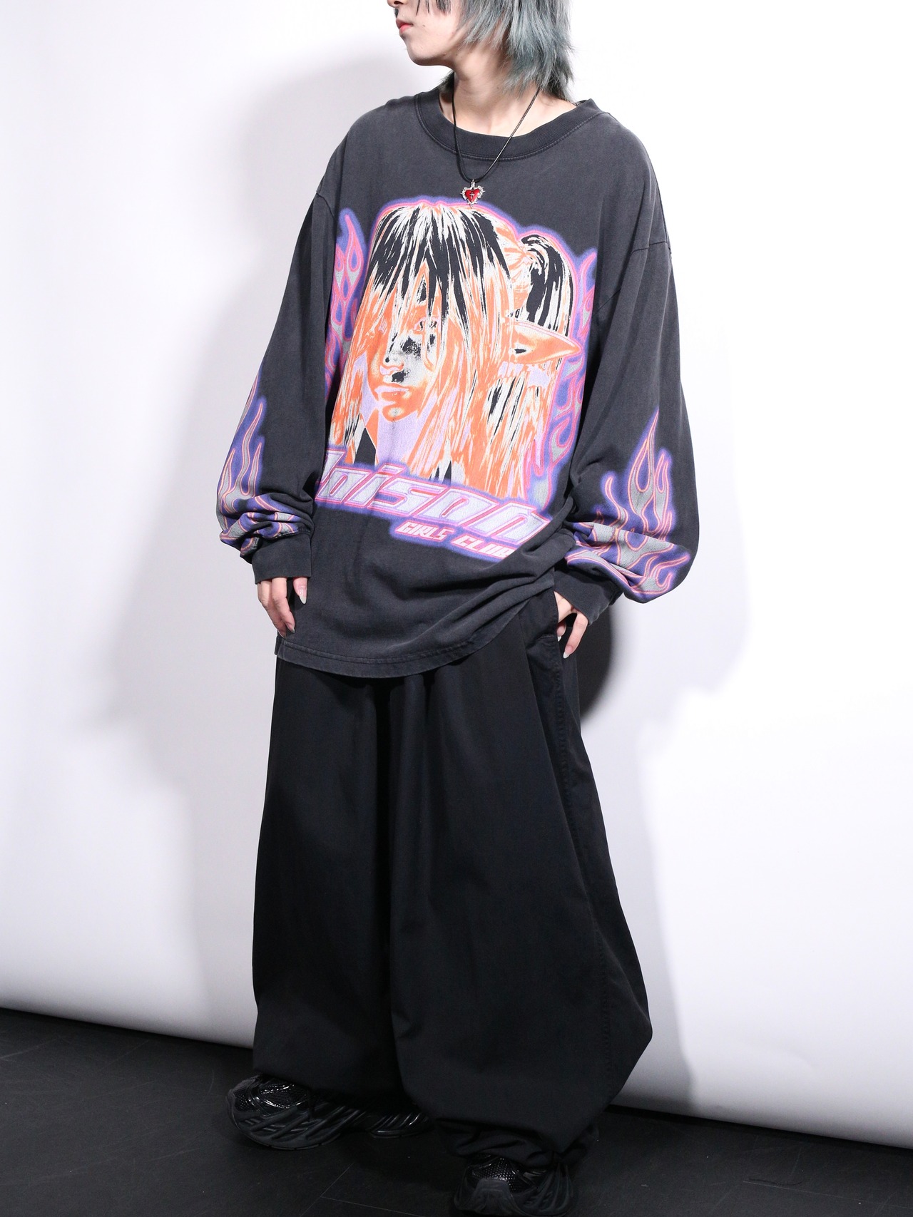 poison girl graphic oversize l/s tee - 3