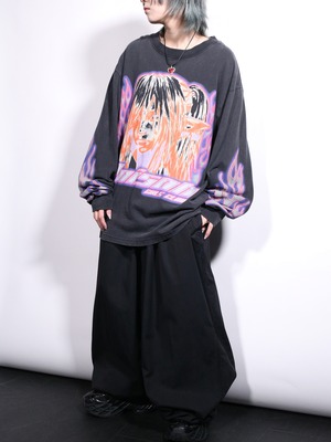 poison girl graphic oversize l/s tee