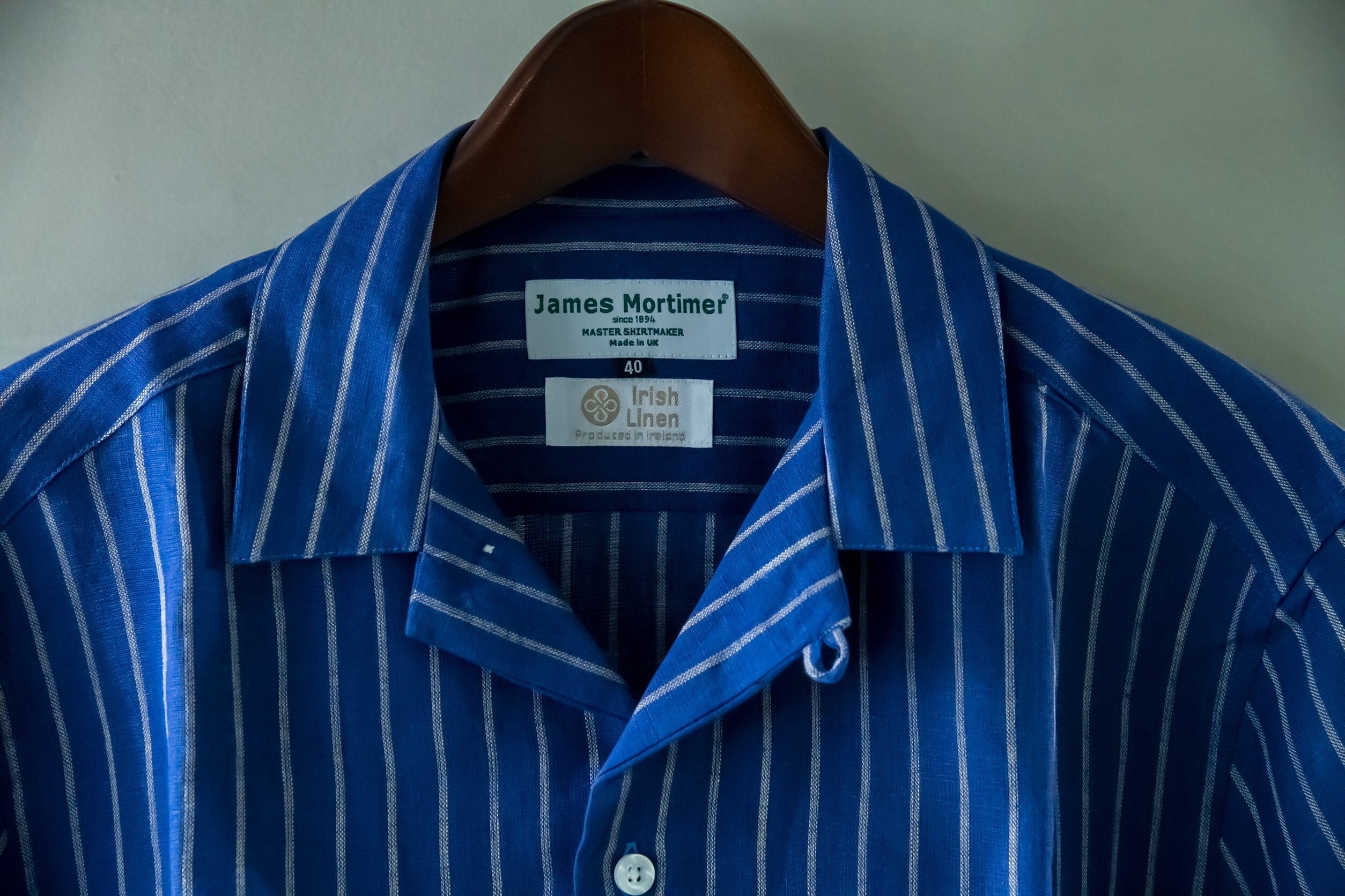 JAMES MORTIMER リネンオープンカラーシャツ | NOUVEL des HIOC