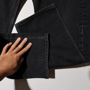 美品 33×30 501-0660 USA 02年 サルファーブラックデニムパンツ Levi’s リーバイス 黒