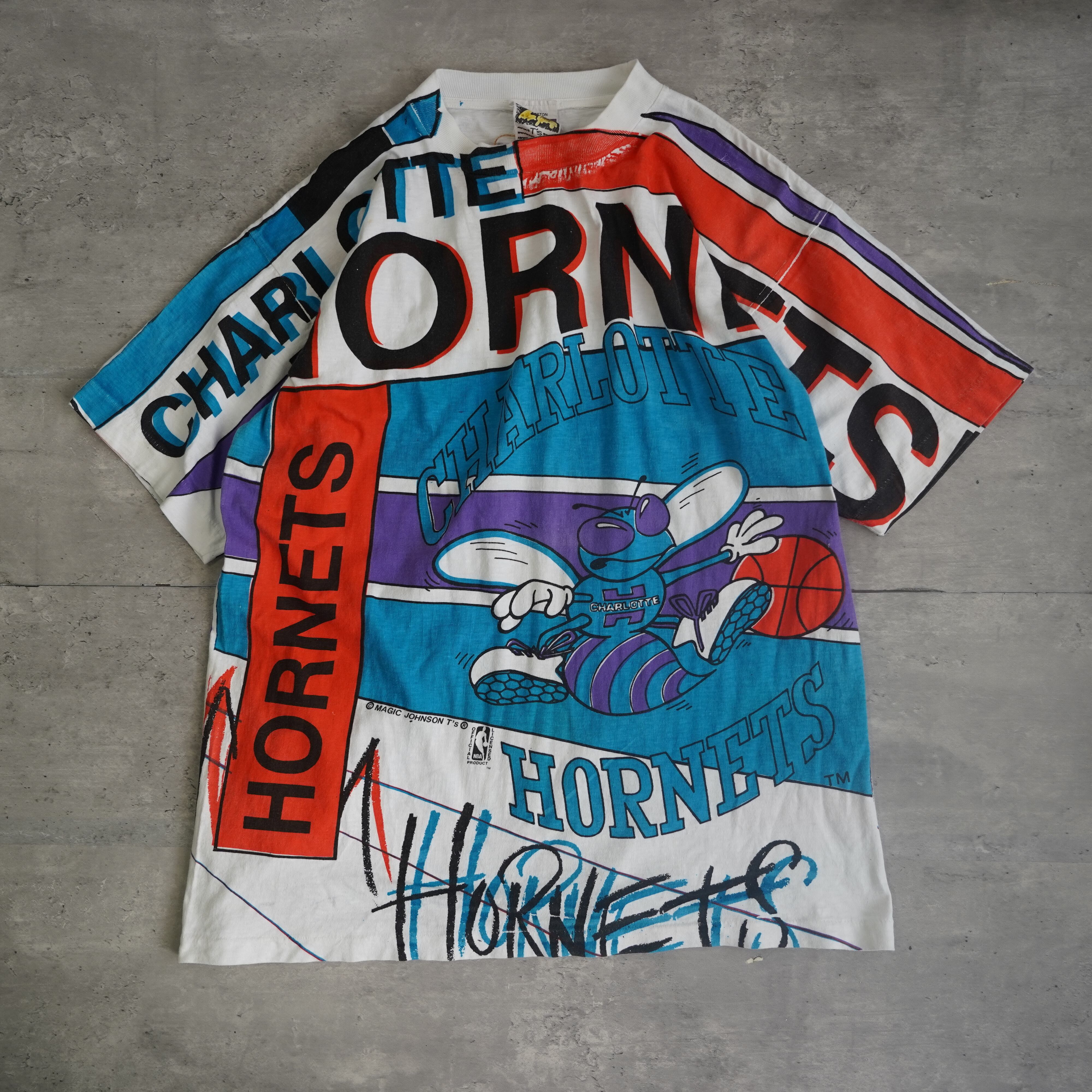 90's Majic johnson T's シャーロット　ホーネッツ　tシャツ 90's Majic Johnson T's NBA シャーロット ホーネッツ tシャツ | The