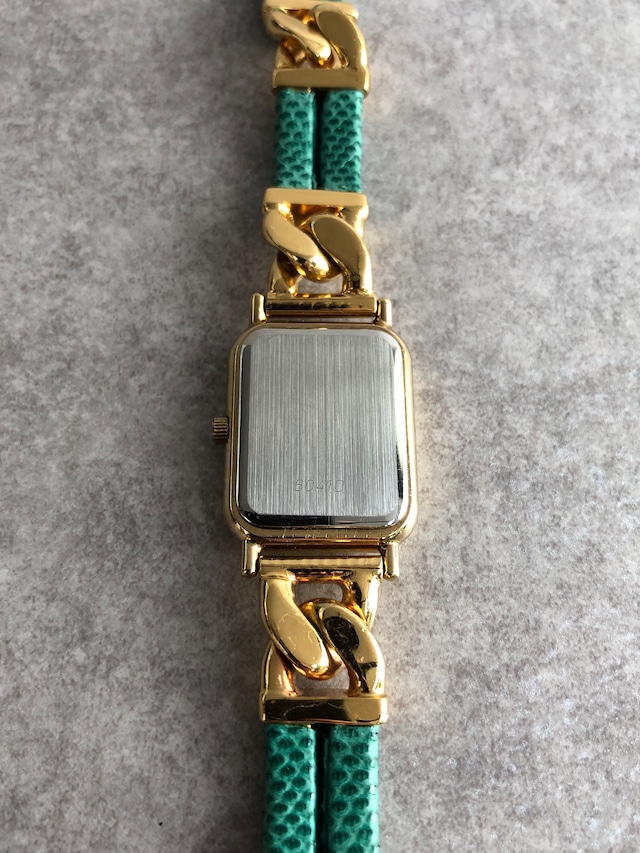 LOEWE ロエベ 腕時計 グリーン ゴールド ローマ ステンレススチール vintage ヴィンテージ オールド c27tnu