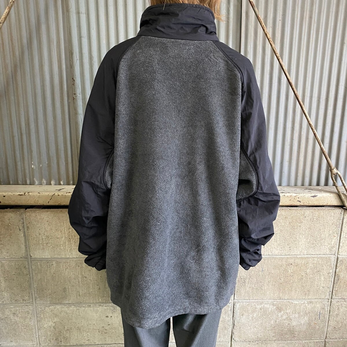 ビッグサイズ Columbia コロンビア フルジップ ナイロン×フリース