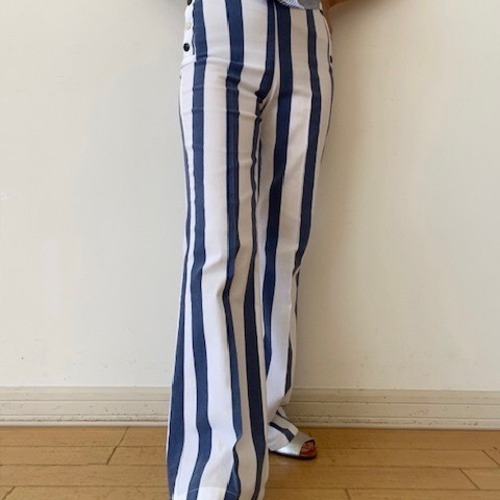 VILAGALLO マリンデザインブルー✖️ホワイトストライプパンツ SPAIN:VIL33583¥34.000＋tax