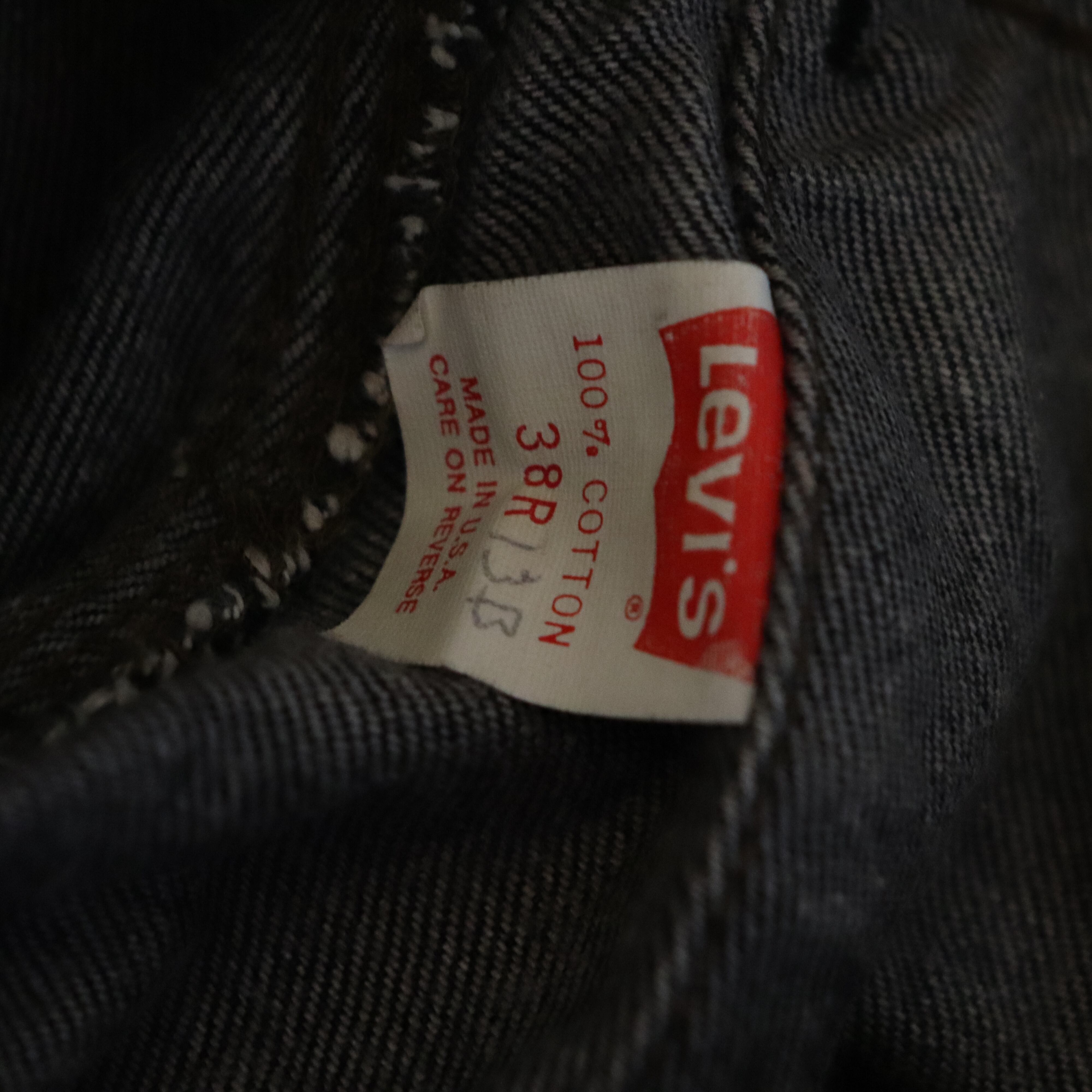 80s 70505 0259 Levi's ブラックデニムジャケット 先染め | LO vintage