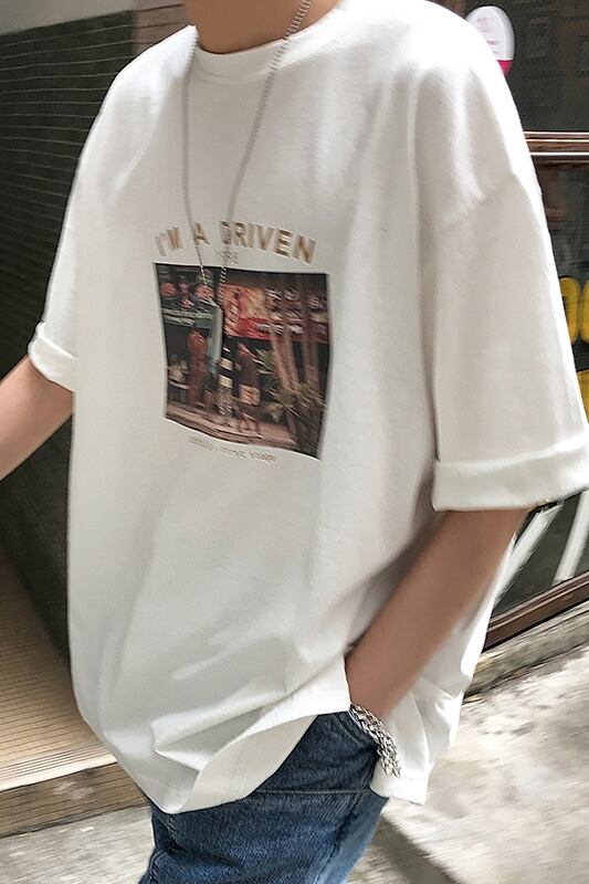 全3色 Tシャツ カットソー プリント カジュアル シンプル