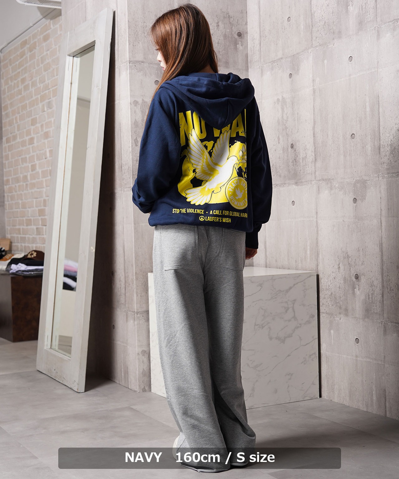 ◆NO WAR ZIP HOODIE◆lf-26601