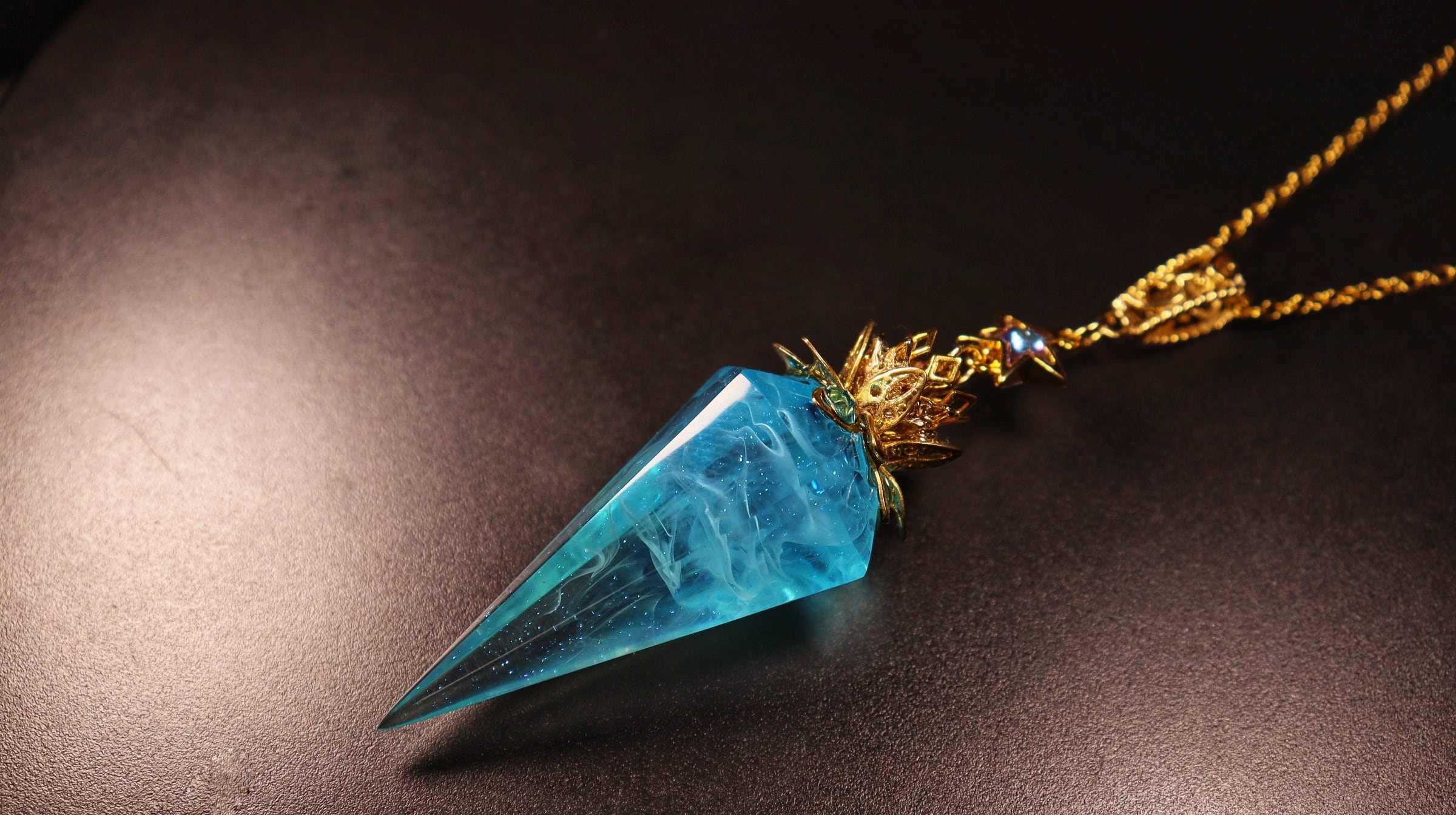 レジン ペンデュラム ブルー×グリーン572 | PAY ID