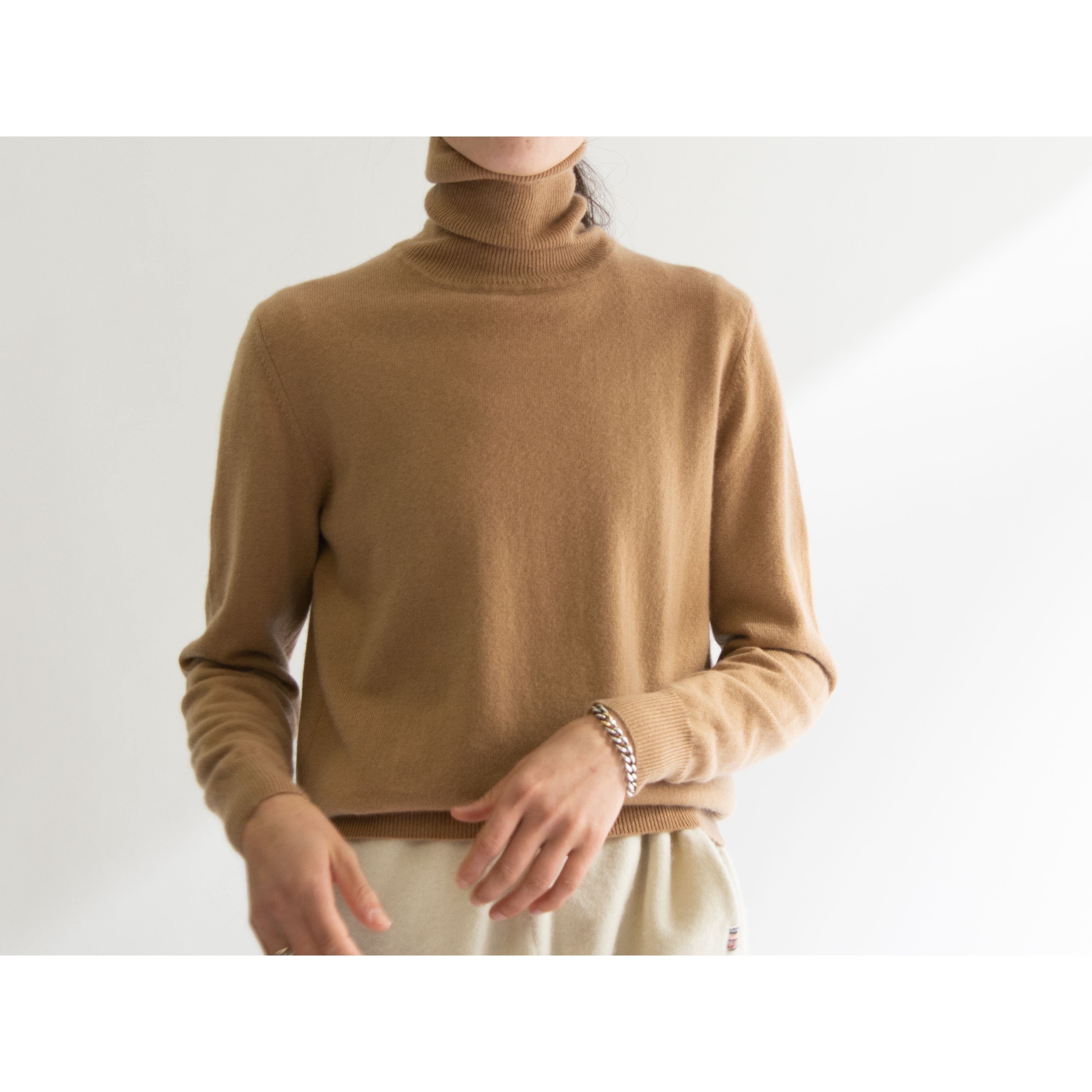 【Lona Scott】100% Cashmere High Neck Sweater(カシミヤハイネックセーター タートルニット)
