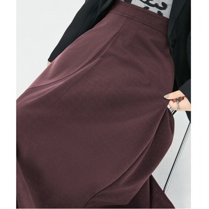 ウールライク フレア ロング スカート 10293