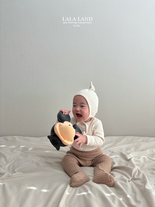 【予約】Peach Ribbed Tee