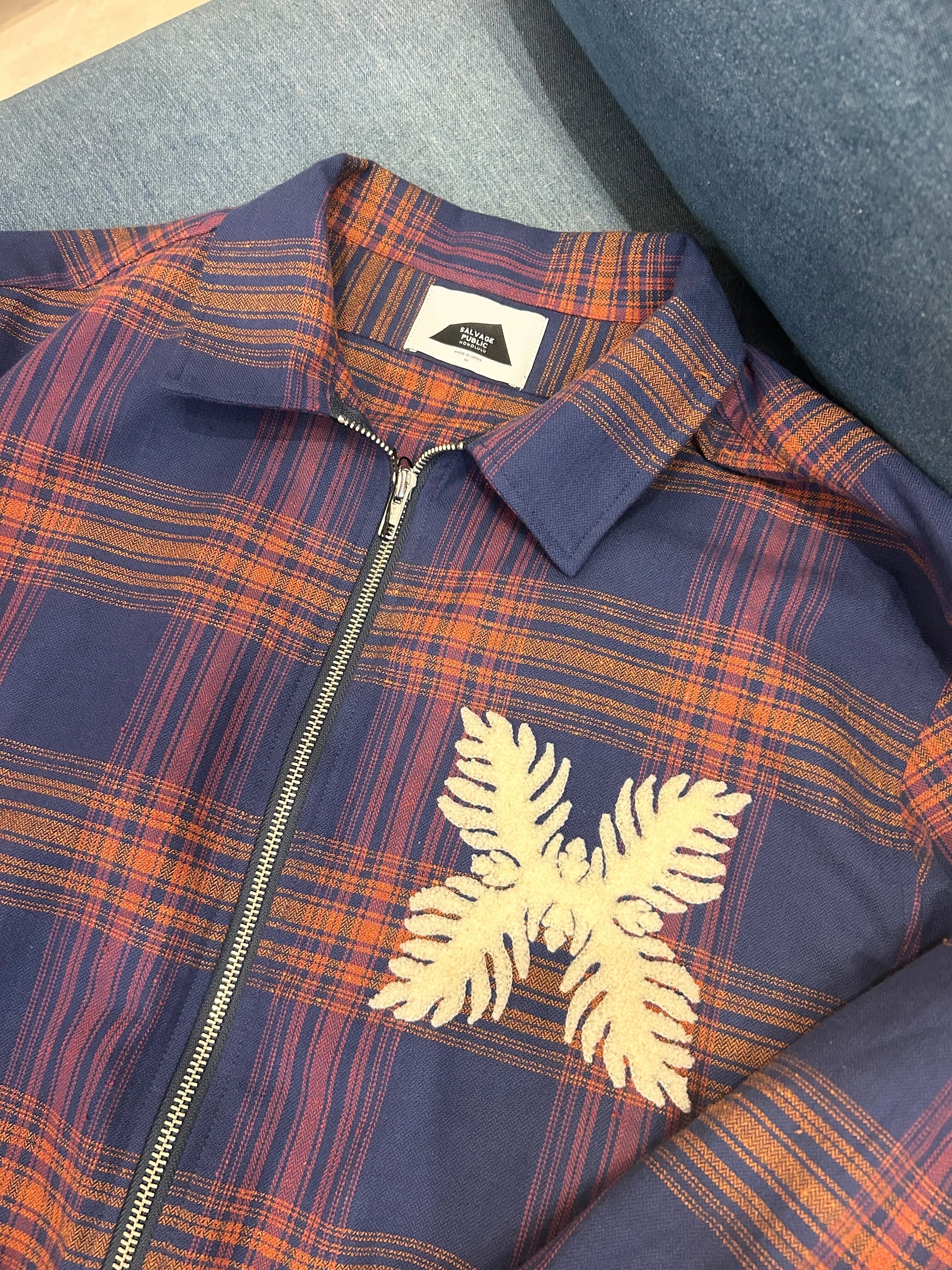 salvagepublic/チェックジップジャケット￥26,000(28,600)