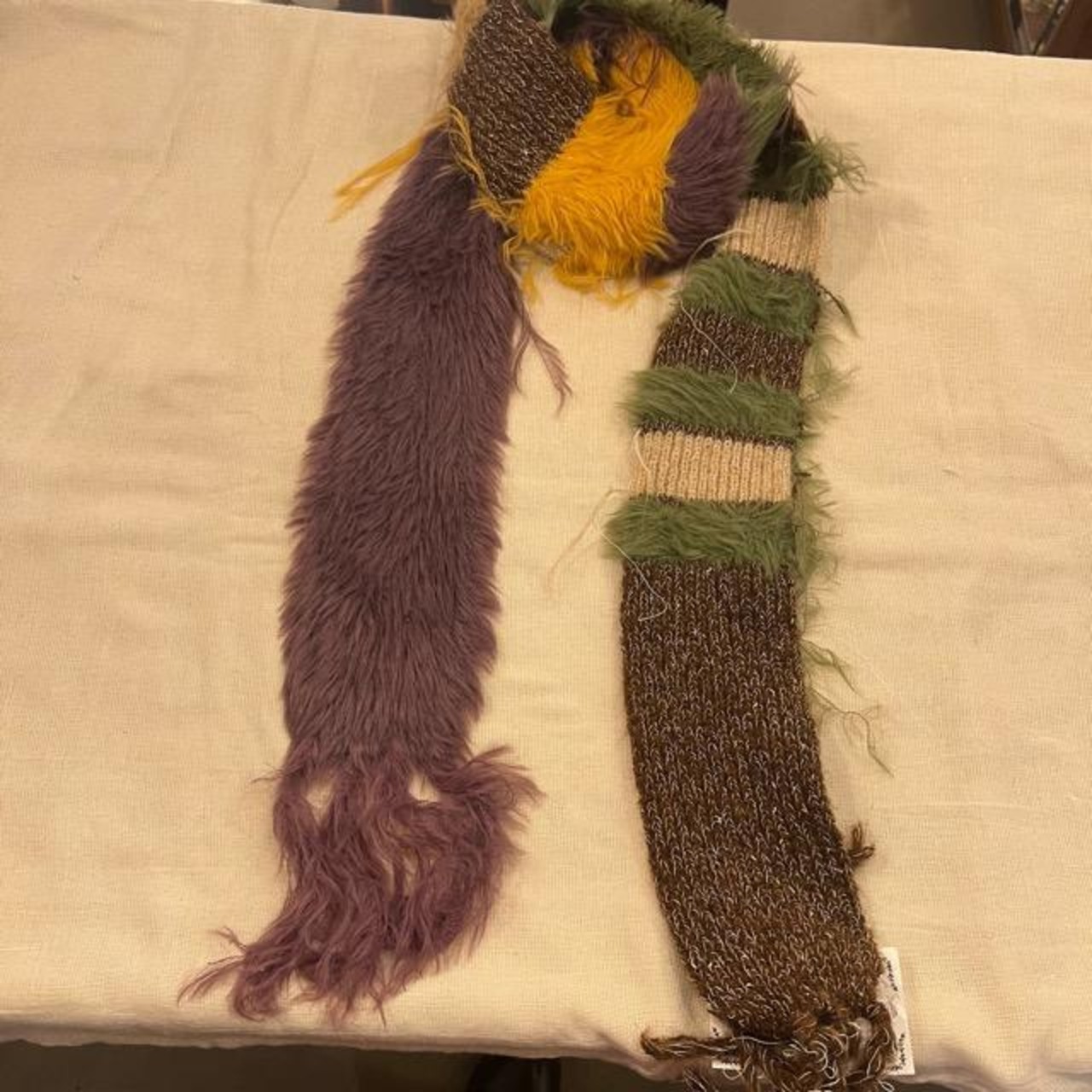 TOPANGA Accessory Fur & Knitted Slim Muffler (2 Colors)