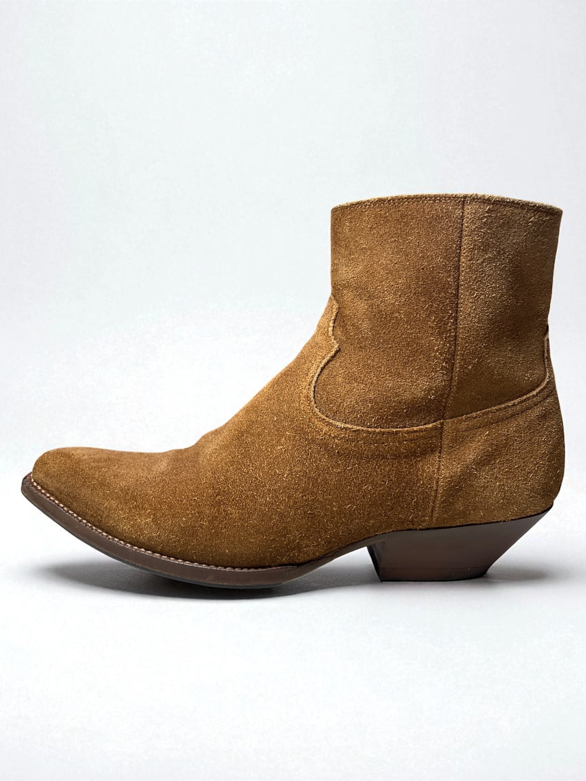 SAINT LAURENT by Hedi Slimane - SS15 Suede Side-Zip Boots 43