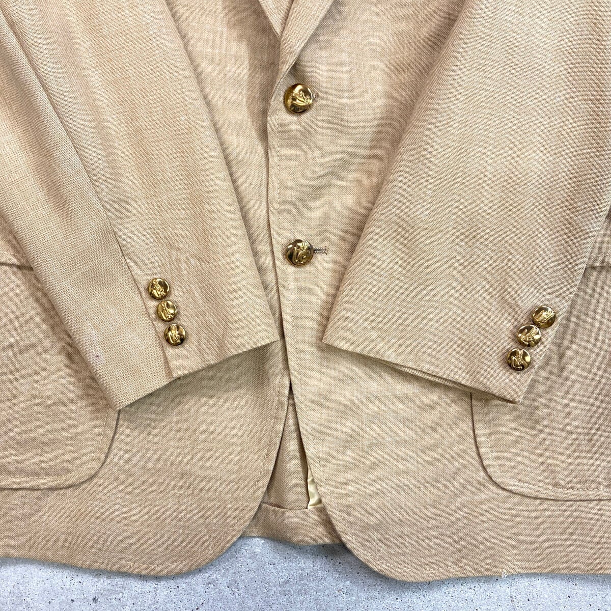 IZOD アイゾッド テーラードジャケット グレー ブレザー 2釦 44S IZOD 