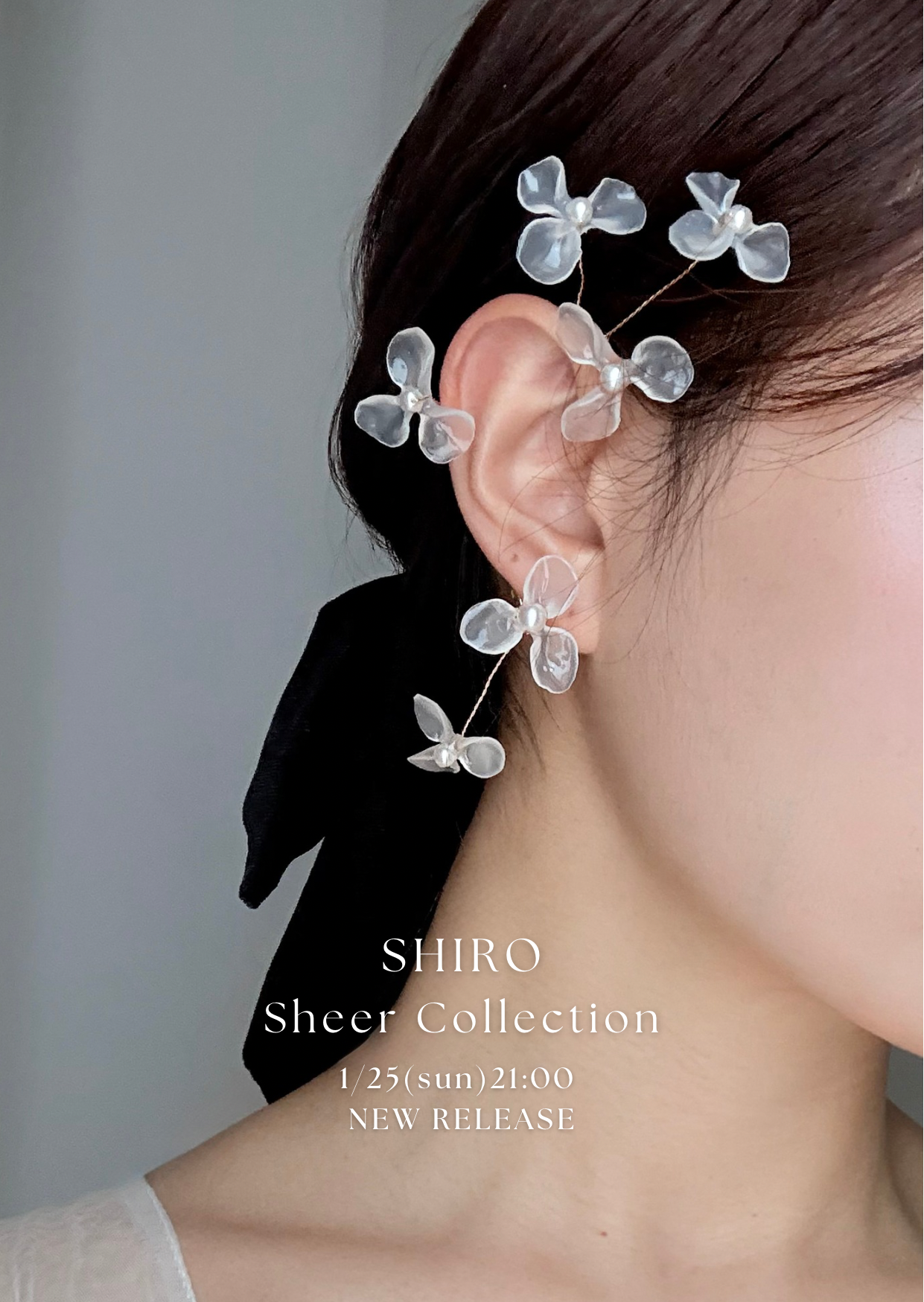 Shiro Baby's bless earcuff 結婚式　前撮り　イヤーカフ sheer】Baby's bless earcuff | Shiro