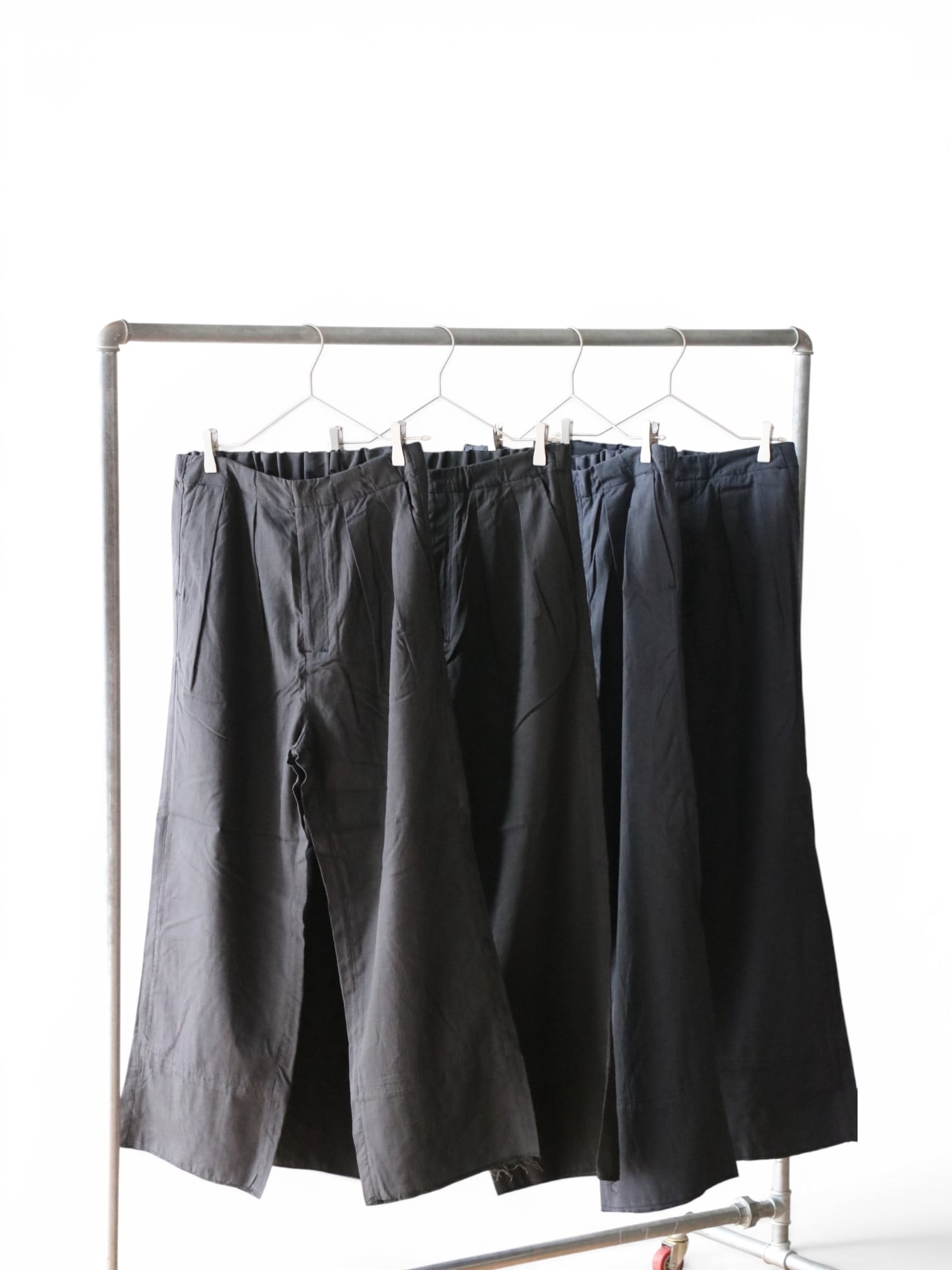 Ancellm -L/C TUCK EASY PANTS- / ANC-PT150 / アンセルム リヨセルコットン タックイージーパンツ