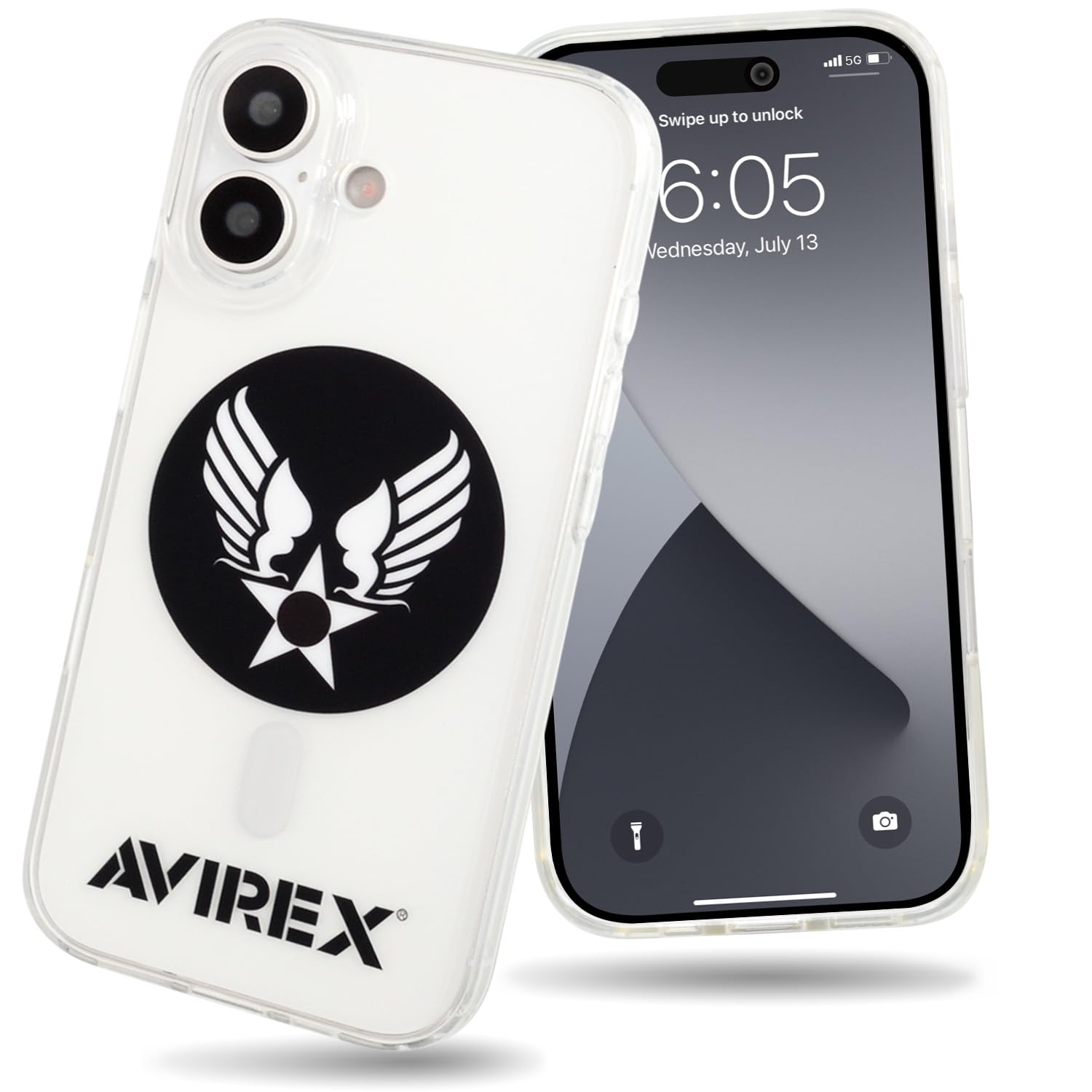 iPhone 17 対応 ケース AVIREX 「 MagSafe 対応 クリアケース 」 アヴィレックス ブランド スマホケース マグセーフ対応 アイフォン17用 iPhone17用 (ウィングスター)