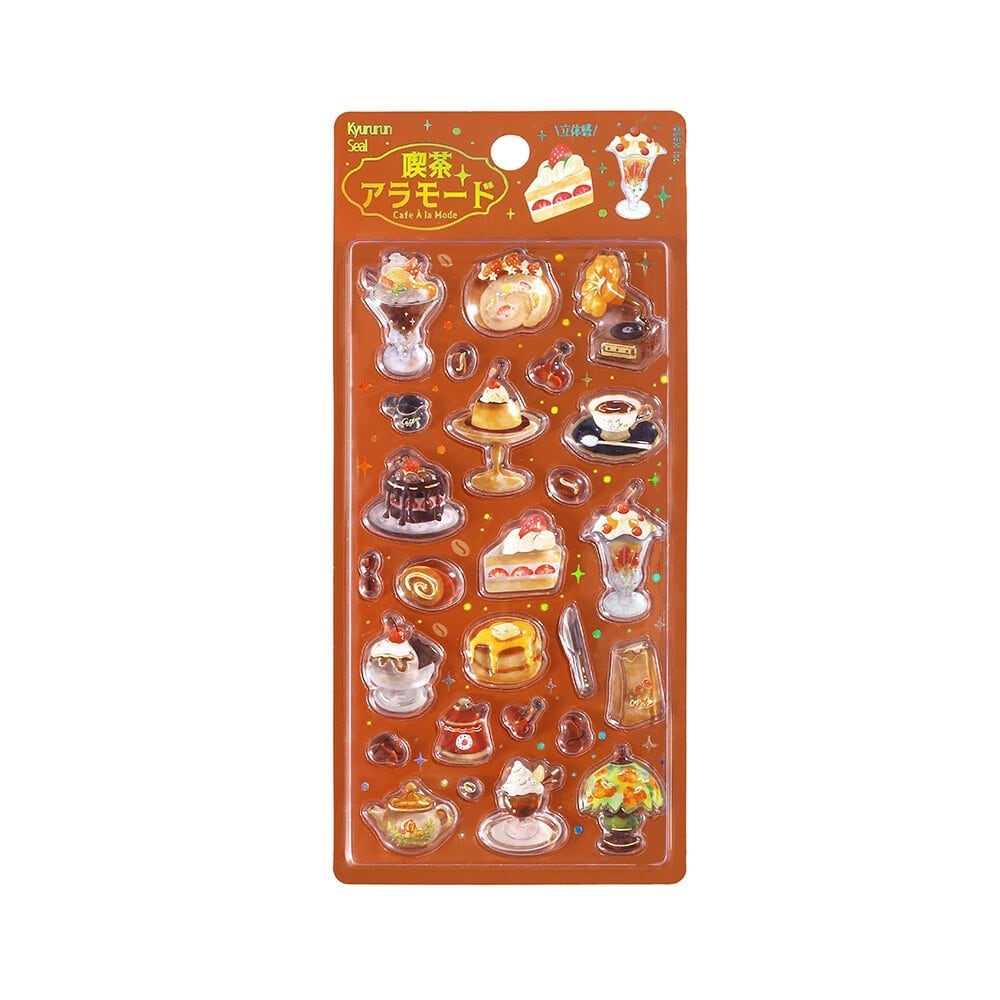 バラ売り】きゅるるんシール 箔押し有 | momo shop