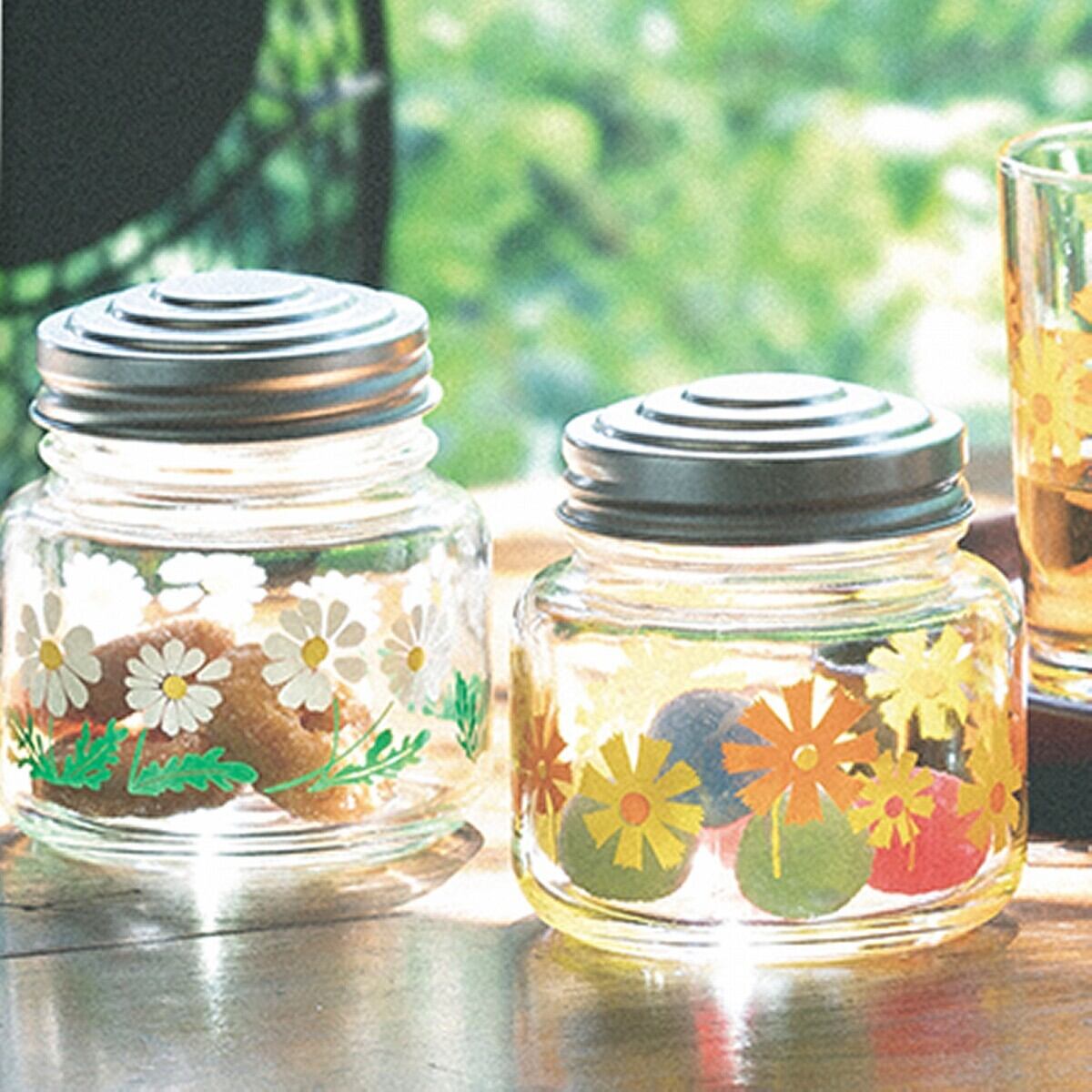 アデリアレトロ ボンボン入れ キャニスター アンティーク調 ガラス