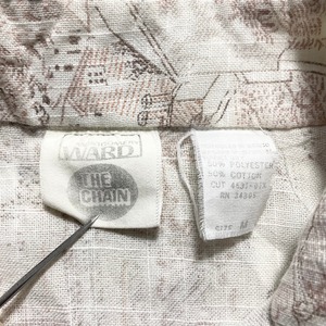 vintage 1970’s MONTGOMERY WARD panel switching shirt