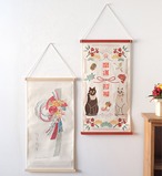 NY刺繍タペストリー　開運招福