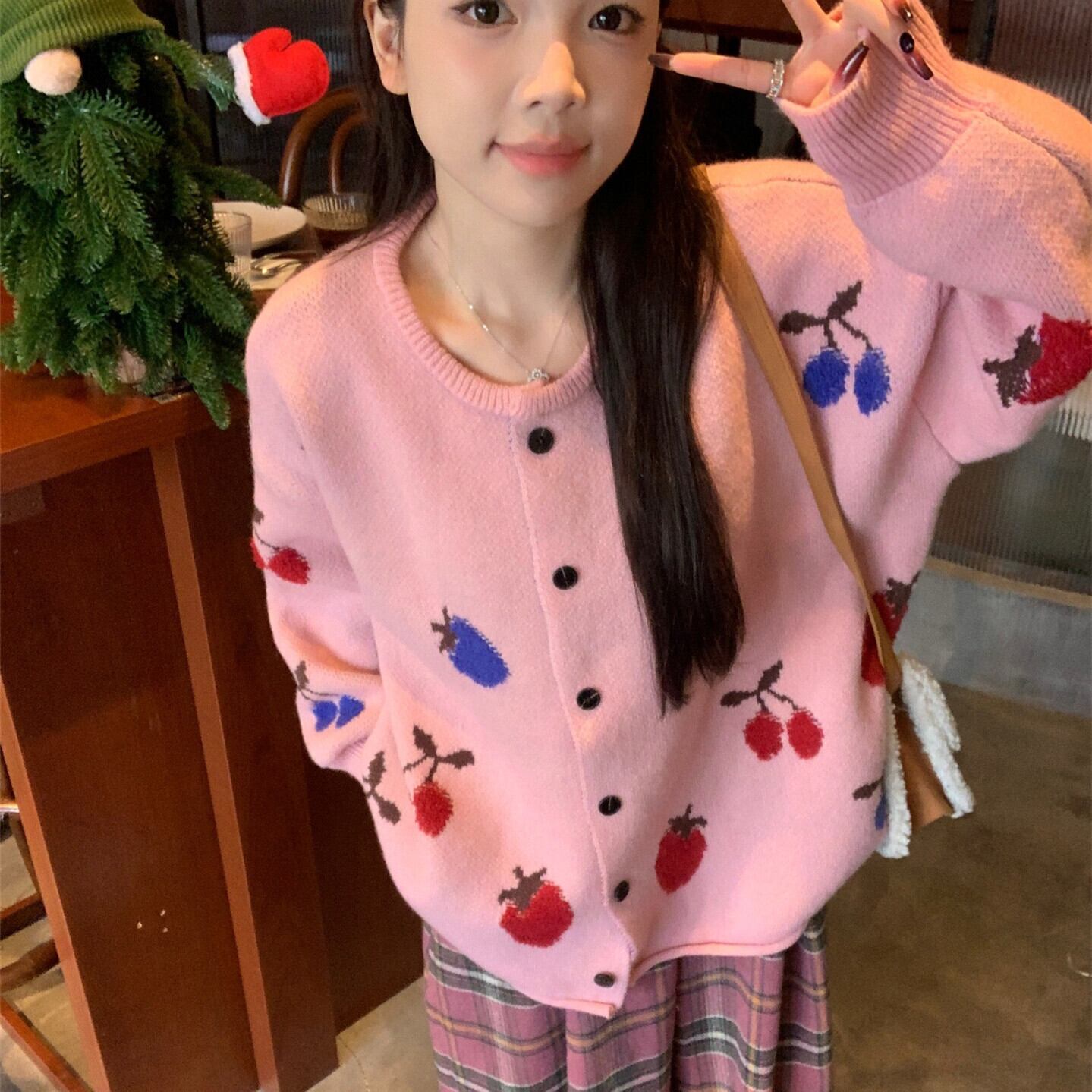 【outer】ジャカードニットカーデ M26338