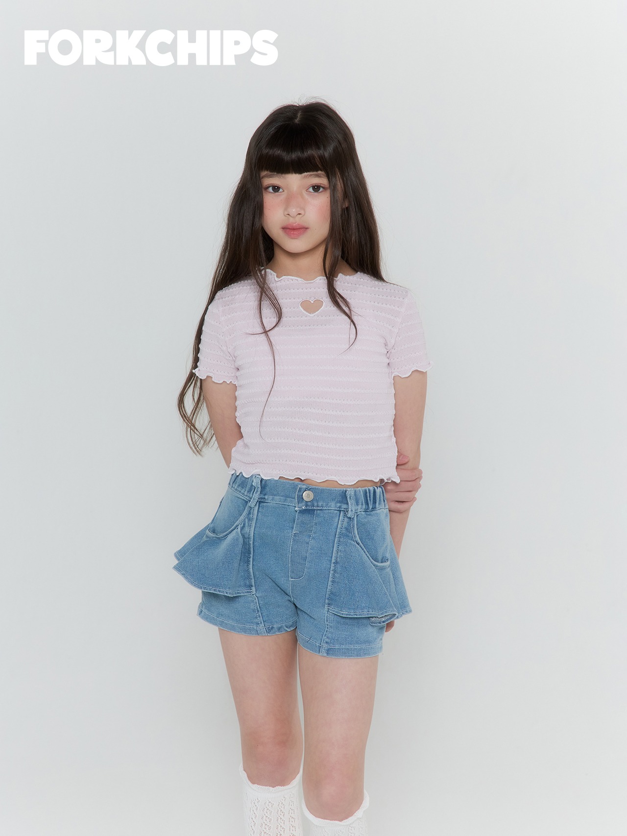 [FORKCHIPS] 러브펀칭티셔츠 (JS/JM/JL/JXL) / [포크칩스] 러브펀칭티셔츠 (JS/JM/JL/JXL)