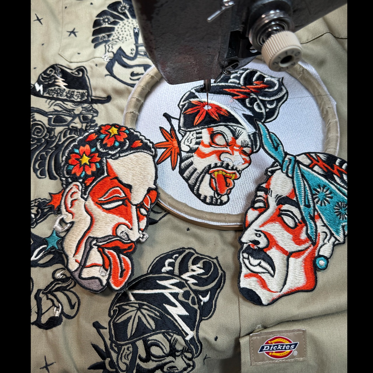KOJIMAN×SHISHUMANIA「Dennis Rodman」横振り刺繍盆